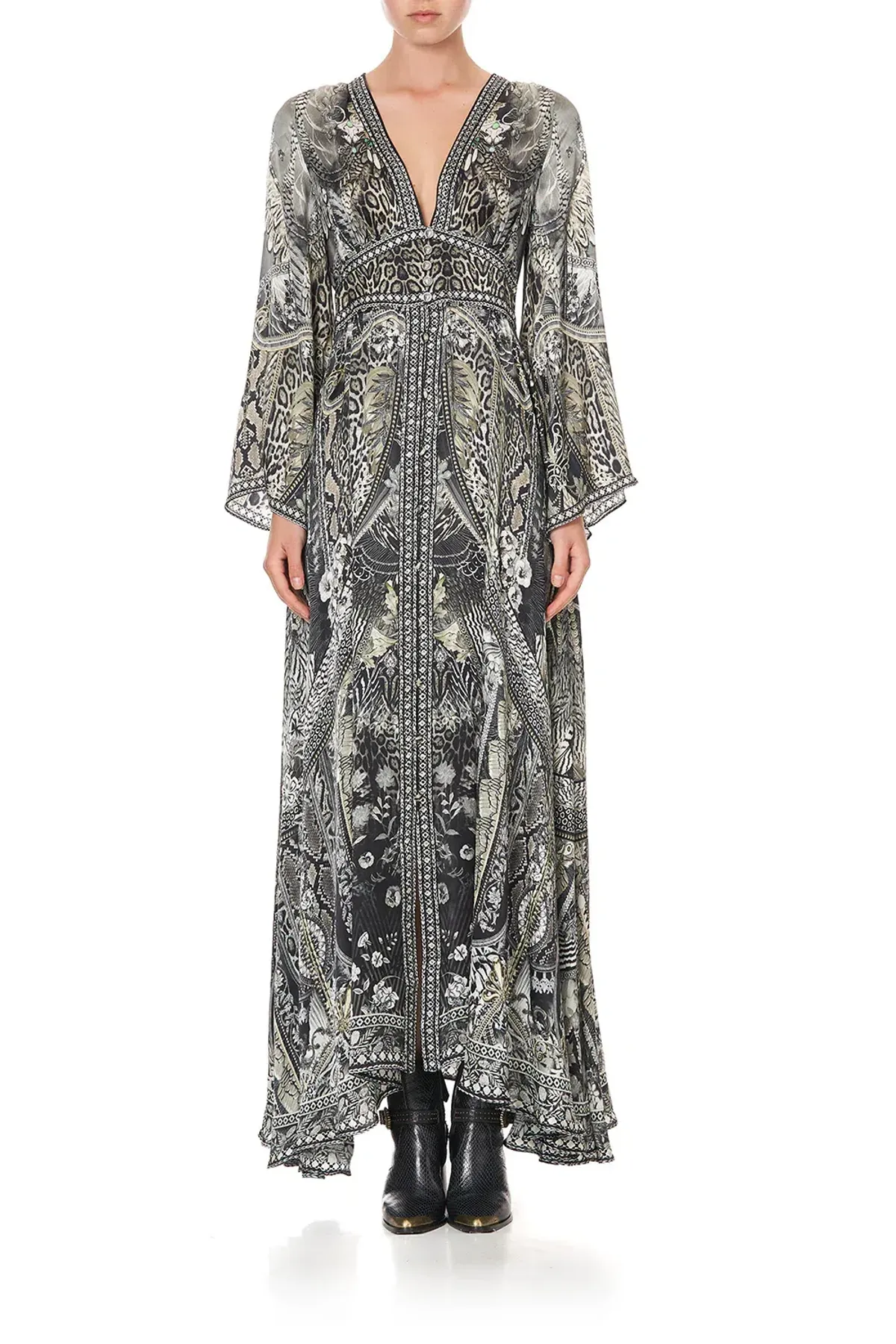 Camilla Kimono Sleeve Dress With Shirring Detail One Tribe size 3XL - Image 10