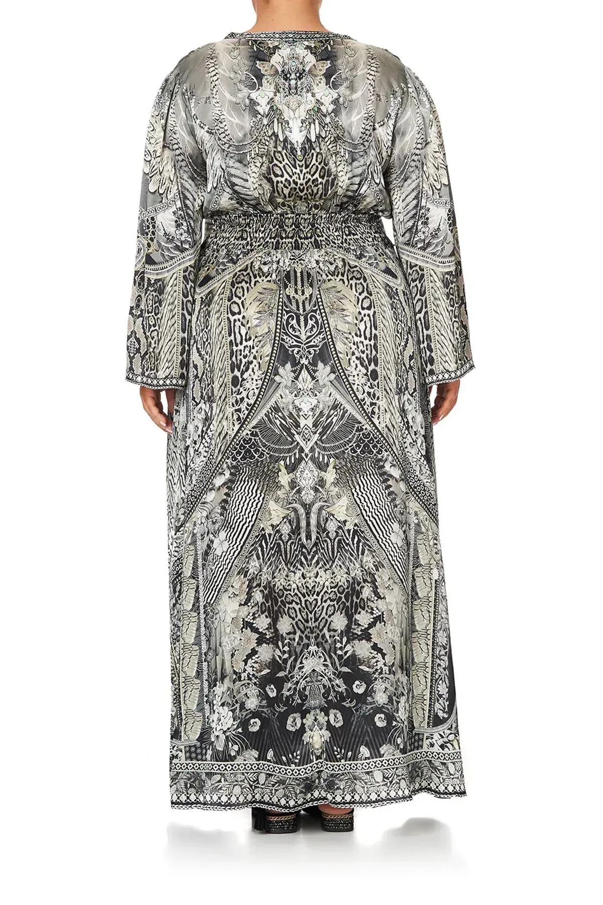 Camilla Kimono Sleeve Dress With Shirring Detail One Tribe size 3XL - Image 5
