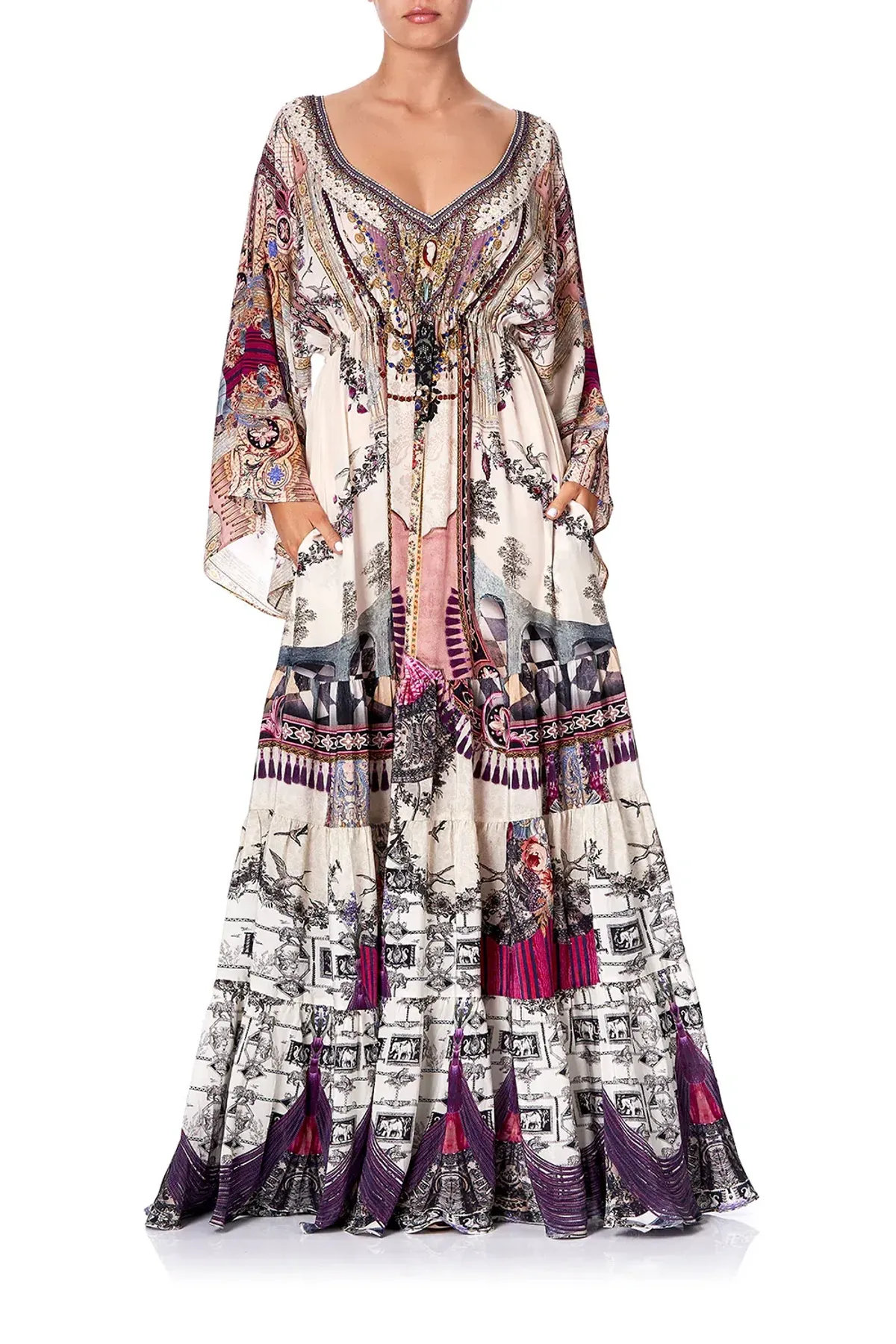 Camilla Gathered Panel Dress Violet City size XXL - Image 4