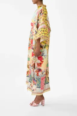Camilla Deep V Kaftan With Cut-Out Detail Aromatic Tiger Flower size XL/XXL for rent on The Volte - image 4