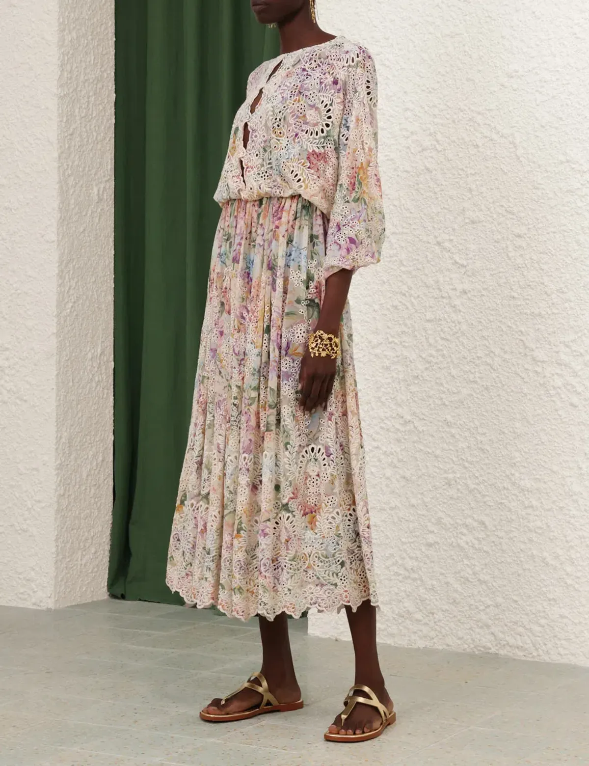 Zimmermann HALLIDAY EMBROIDERED DRESS size 4 / AU16 - Image 3