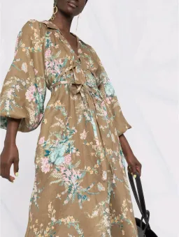 Zimmermann CASSIA WRAP TIE MIDI DRESS size 4 / AU16 for rent on The Volte - image 3