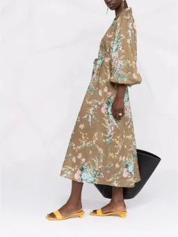 Zimmermann CASSIA WRAP TIE MIDI DRESS size 4 / AU16 for rent on The Volte - image 6