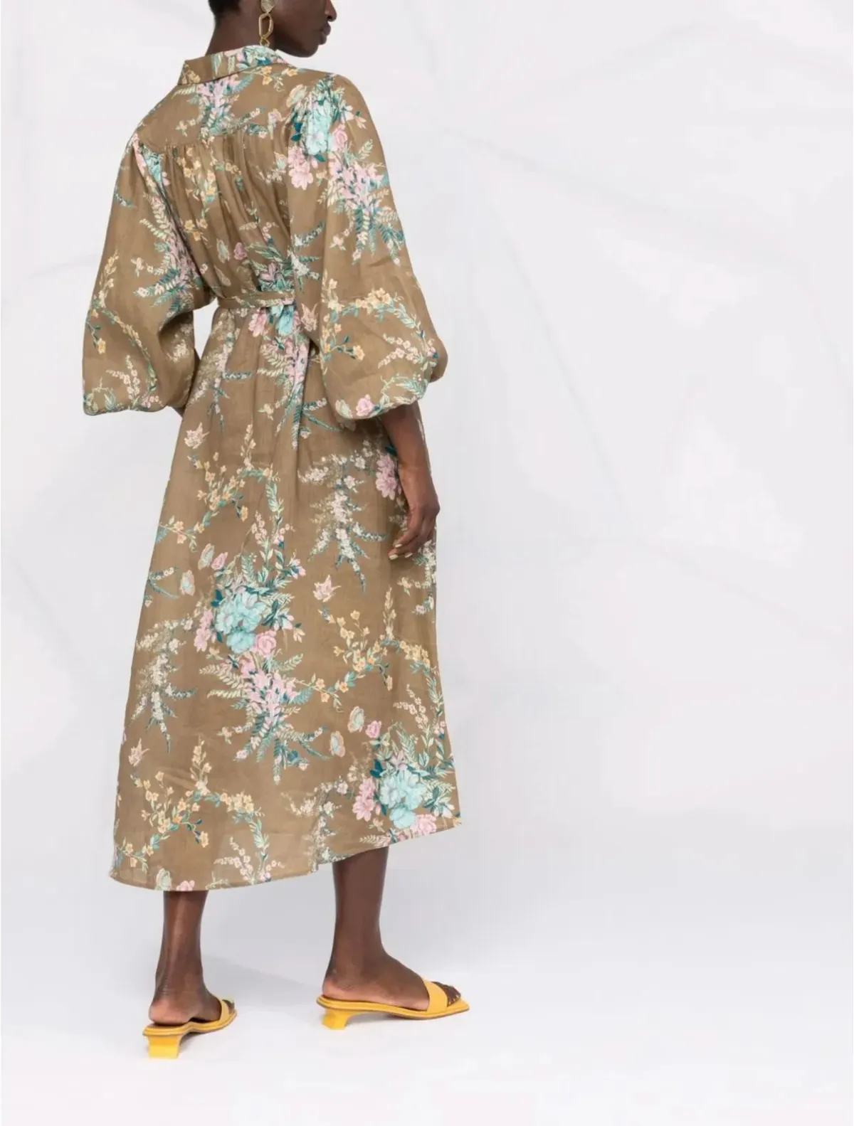 Zimmermann CASSIA WRAP TIE MIDI DRESS size 4 / AU16 - Image 4