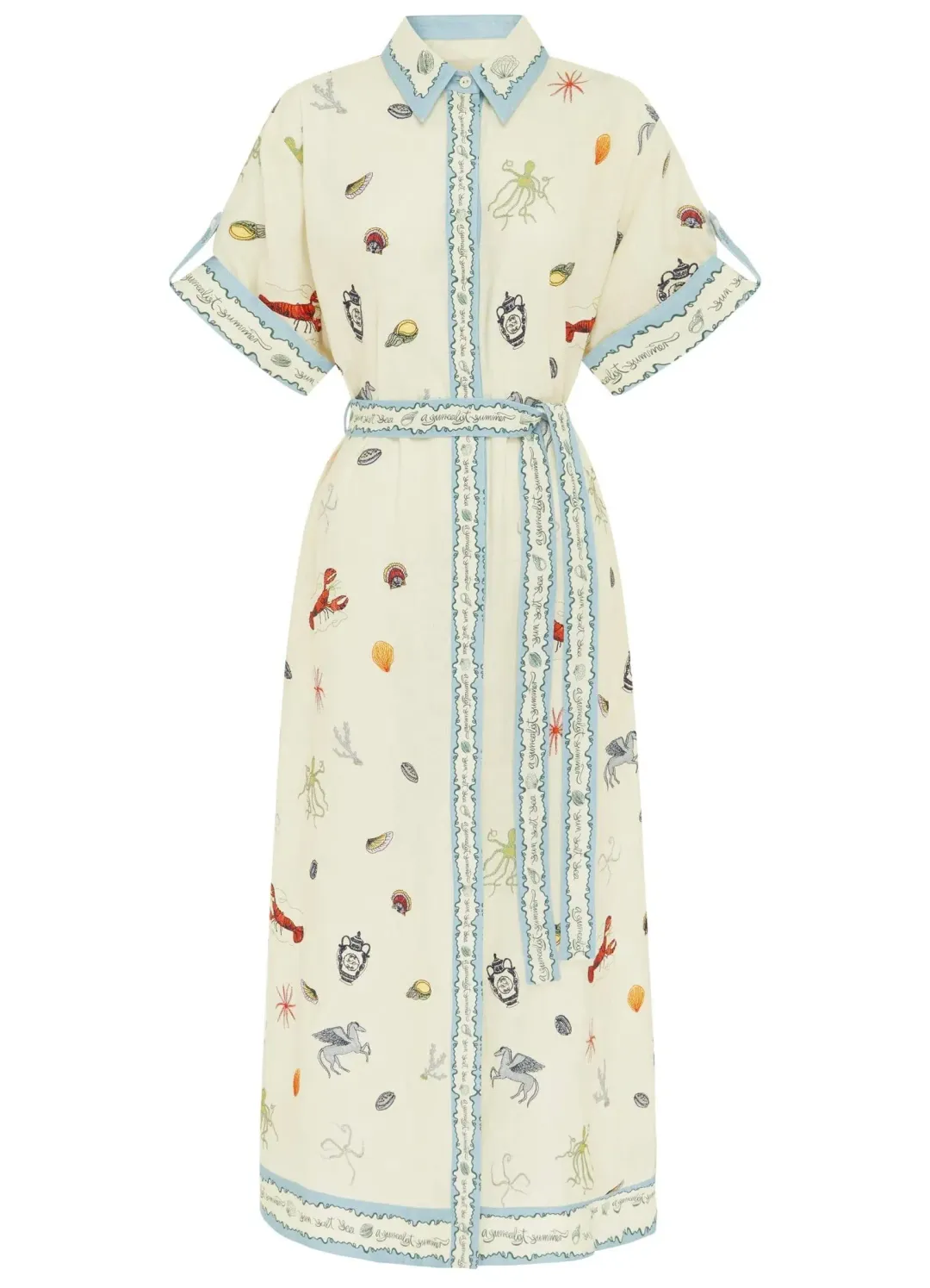 Alemais SANDY EMBROIDERED SHIRTDRESS - 16 AU/UK (12 US) for rent on The Volte - main image