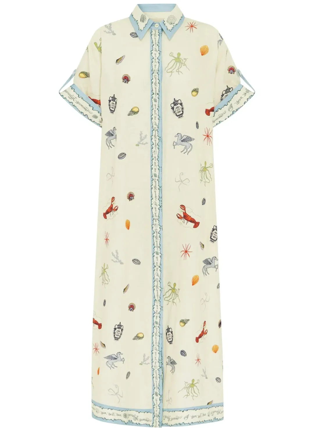 Alemais SANDY EMBROIDERED SHIRTDRESS - 16 AU/UK (12 US) for rent on The Volte - main image