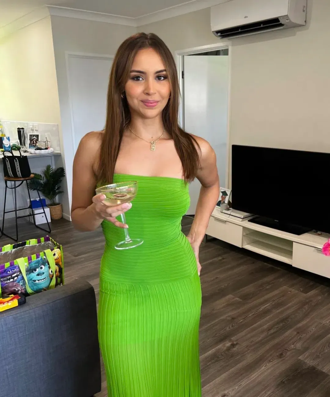 COS Bandeau Pleated Maxi Size 8 for rent on The Volte - main image