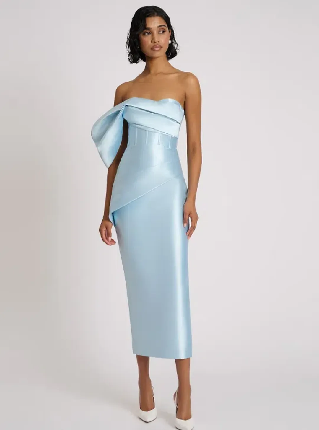 Eliya The Label Light Blue Maisie Dress Midi - Size 12 for rent on The Volte - main image