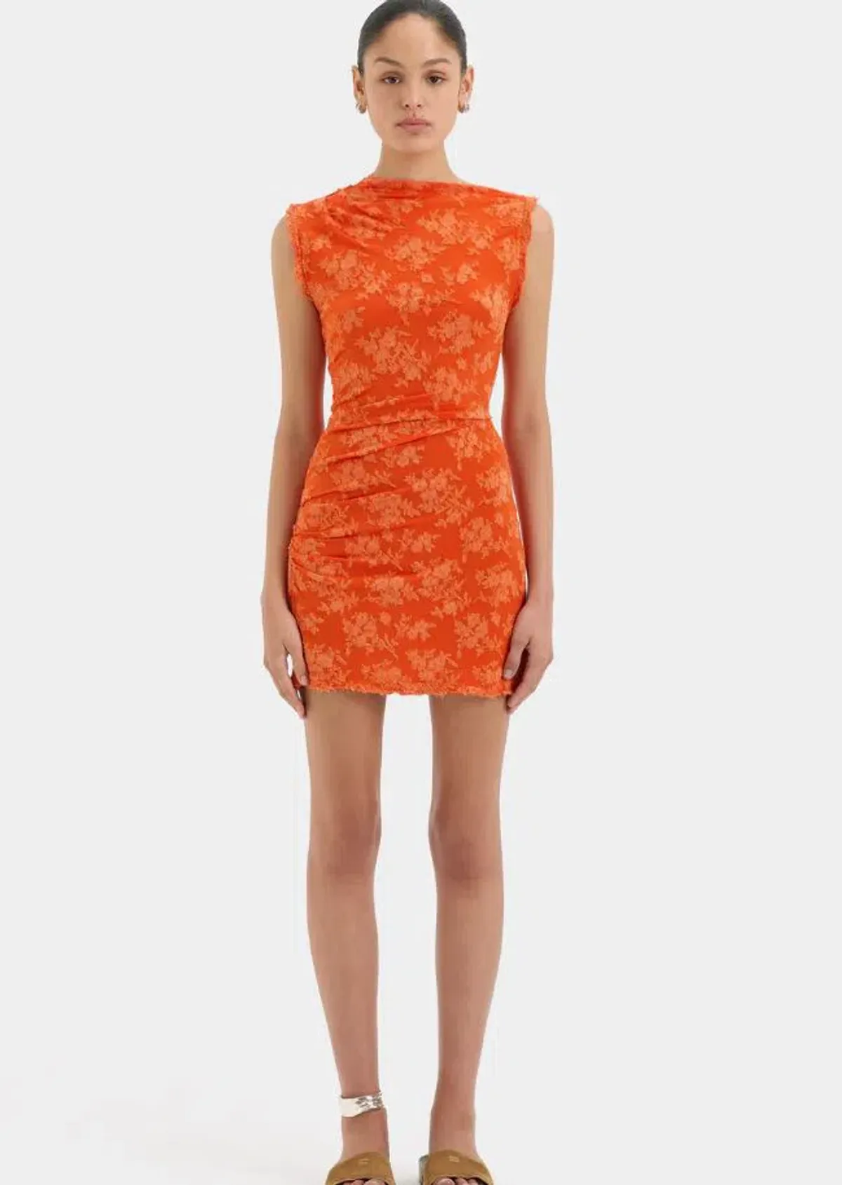 Sir Blanca Mini Dress in Tangerine Size 0/6 - Image 1