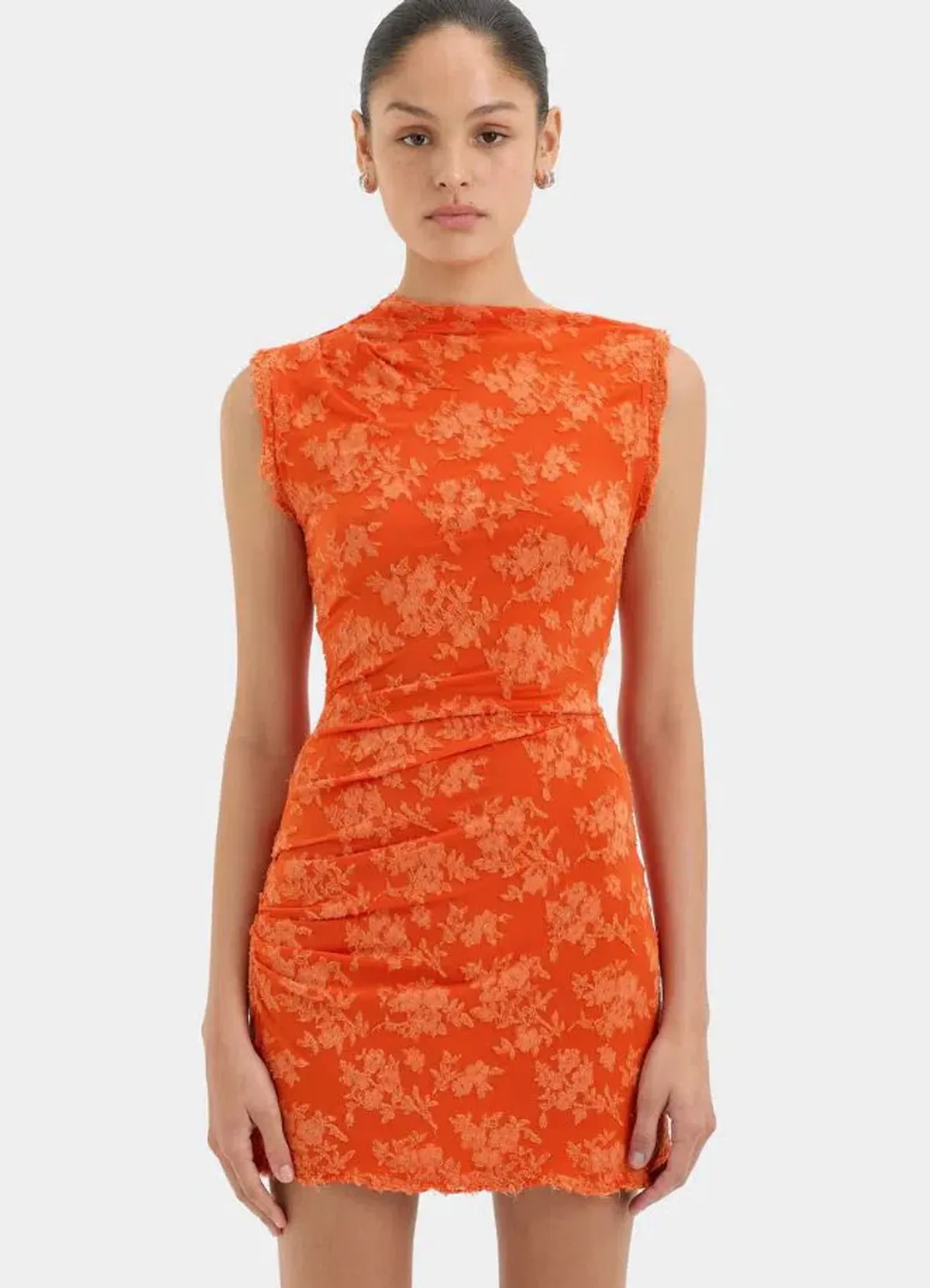 Sir Blanca Mini Dress in Tangerine Size 1/8 - Image 3