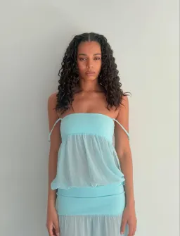 Ance Gria Romeo Gown in Aqua Blue size S / 8 AU for rent on The Volte - image 13