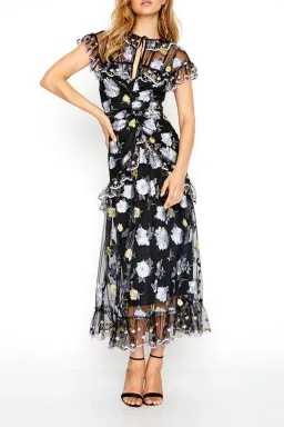 Alice McCall Floating Delicately Dress Black Size 4 for rent on The Volte - image 1