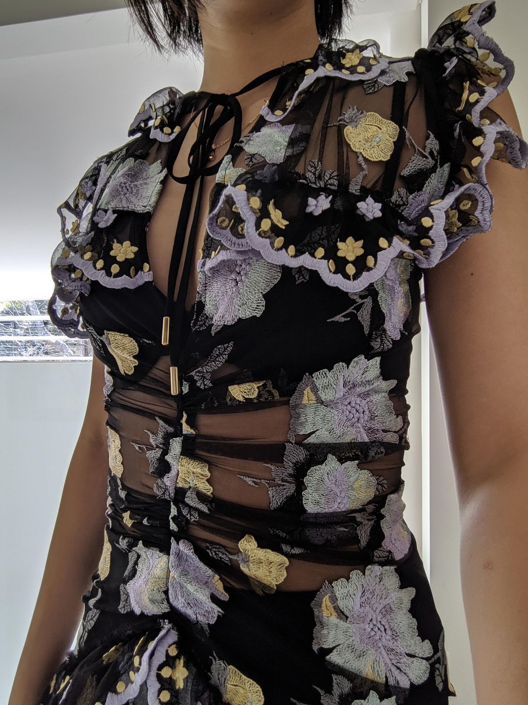 Alice McCall Floating Delicately Dress Black Size 4 for rent on The Volte - main image