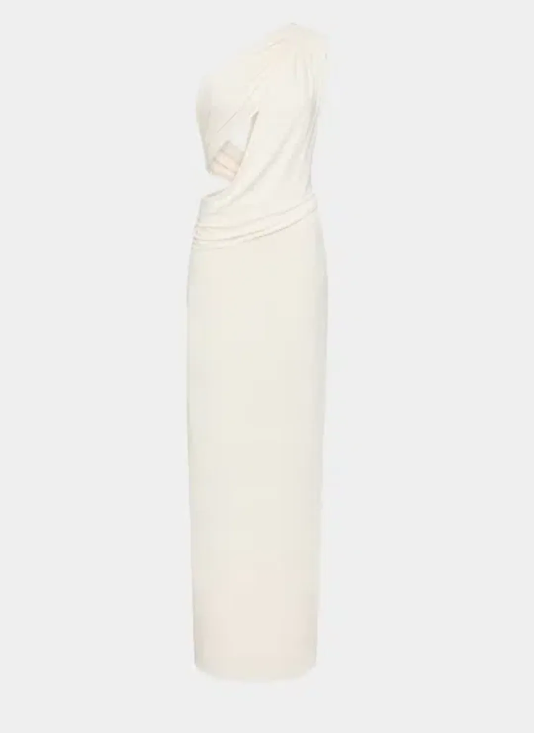 The Solstice Cupro Maxi Dress in Ivory - M for rent on The Volte - main image