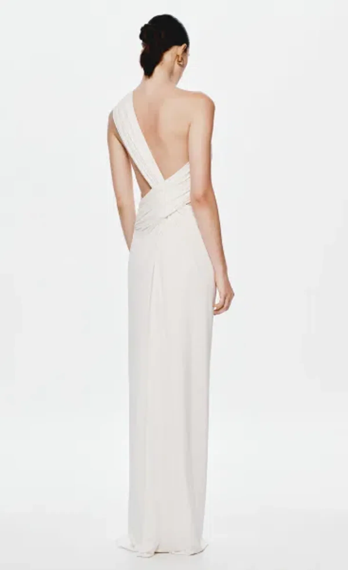 The Solstice Cupro Maxi Dress in Ivory - M - Image 2