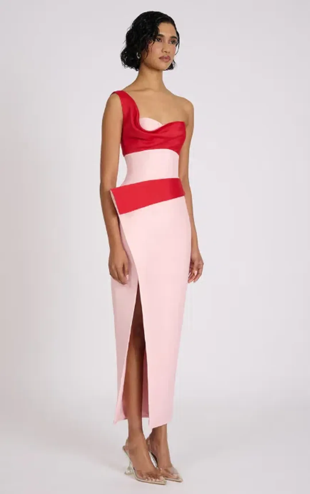 Eliya The Label Pink & Red Cartia Dress - 12 for rent on The Volte - main image