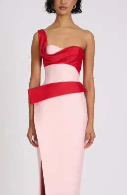 Eliya The Label Pink & Red Cartia Dress - 12 for rent on The Volte - image 5