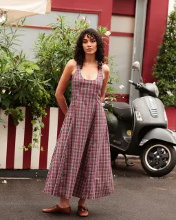 Katherina Lou Annabel Maxi Cherry Plaid for rent on The Volte - image 1
