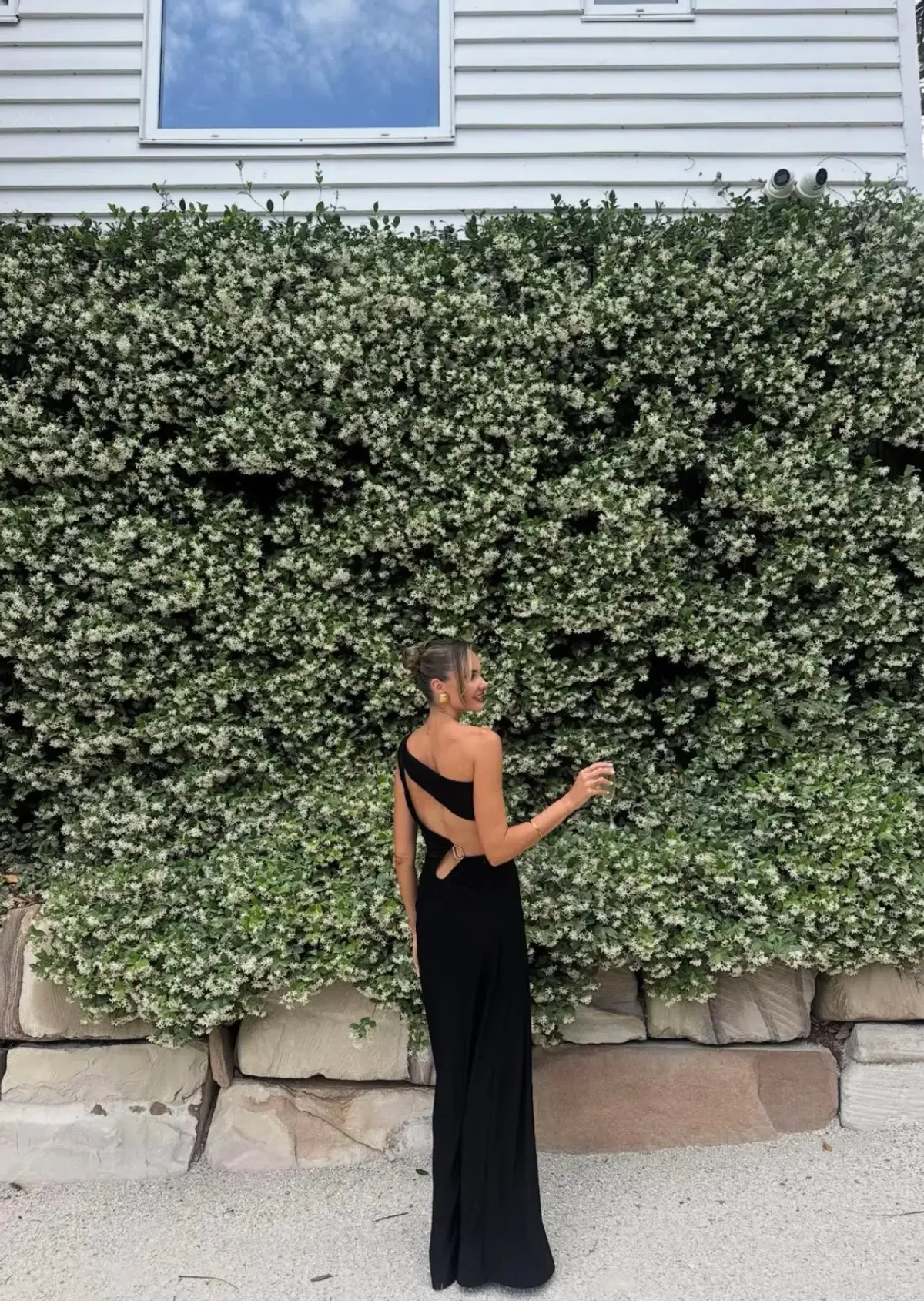 MISHA Collection Demi Dry Cut Out Solstice Hardware Maxi Dress in Black Size S / 8 AU - Image 3