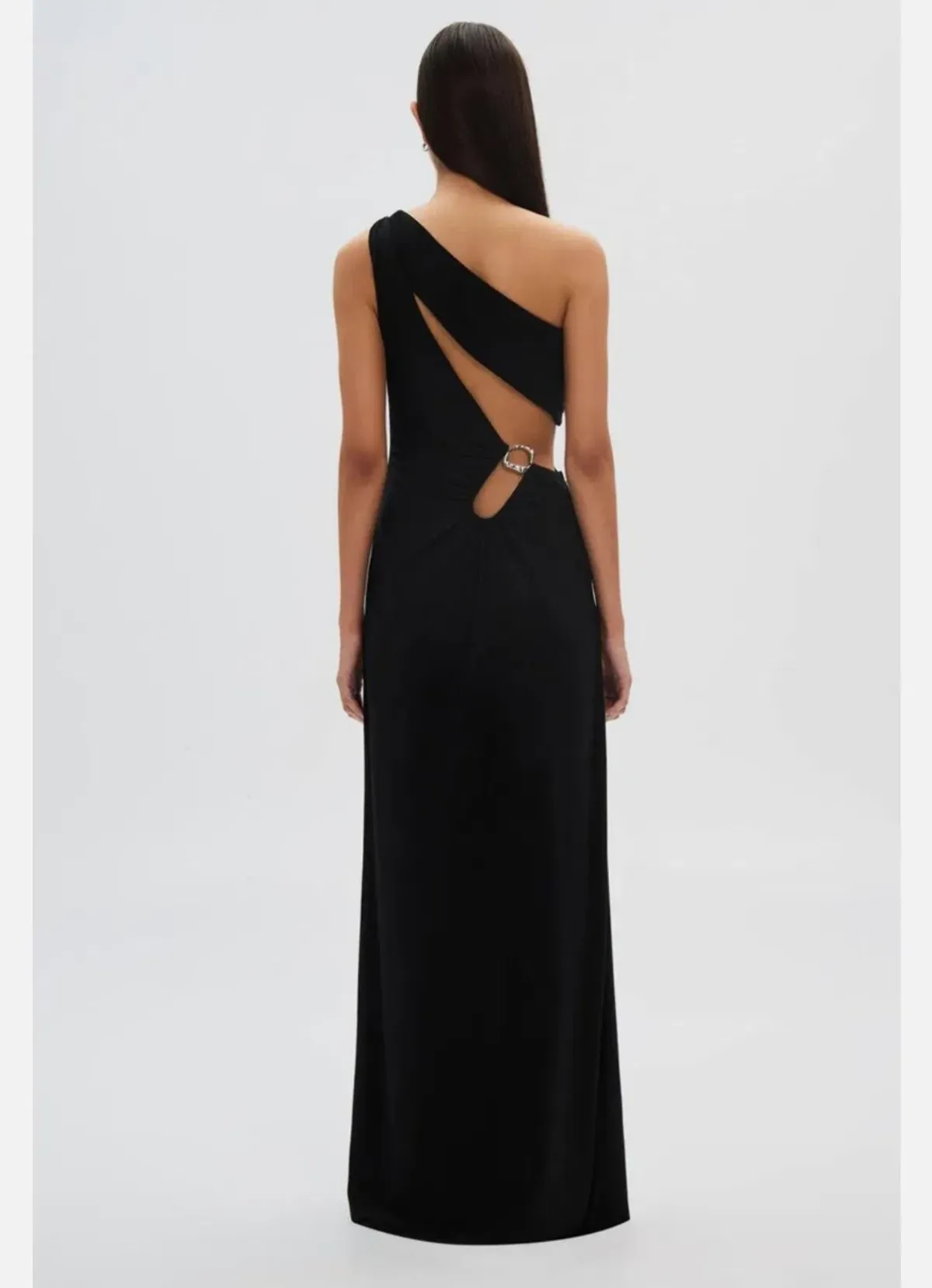 MISHA Collection Demi Dry Cut Out Solstice Hardware Maxi Dress in Black Size S / 8 AU - Image 2