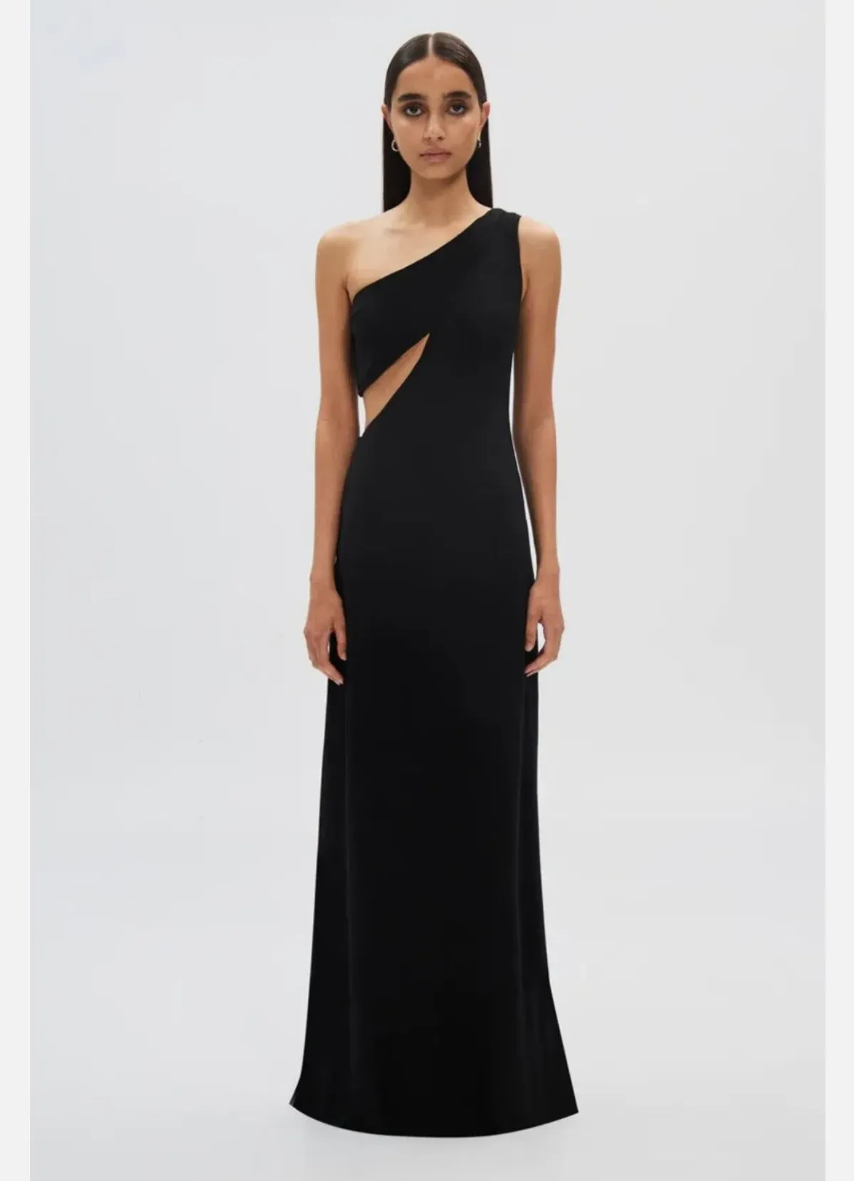 MISHA Collection Demi Dry Cut Out Solstice Hardware Maxi Dress in Black Size S / 8 AU - Image 1