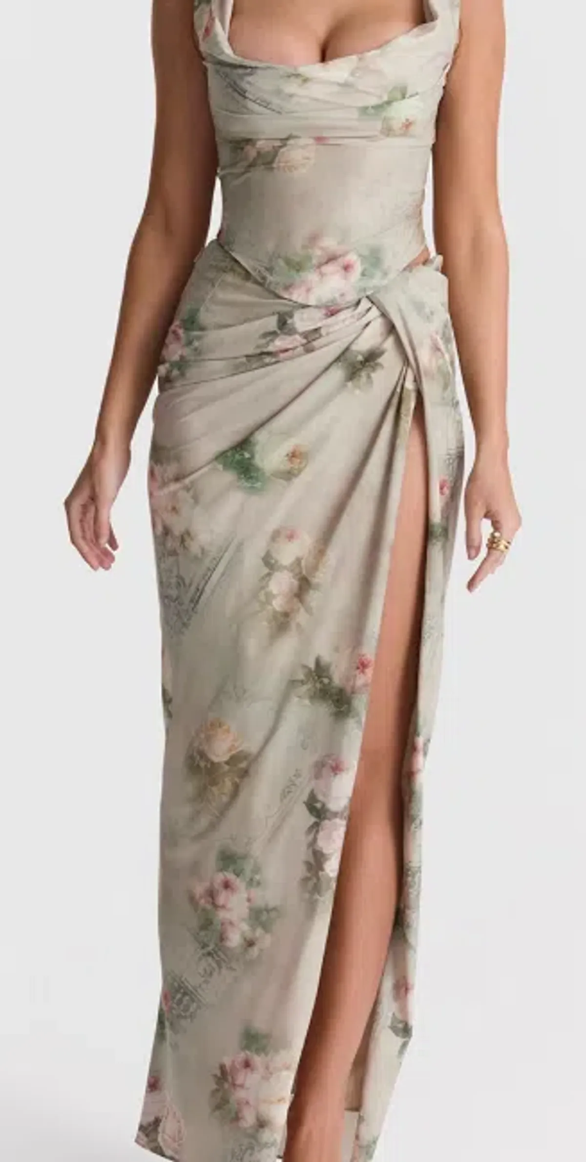 Una "Vintage Floral" Corset Top and Vesper Maxi Skirt Set. Size 10 Aus. - Image 1