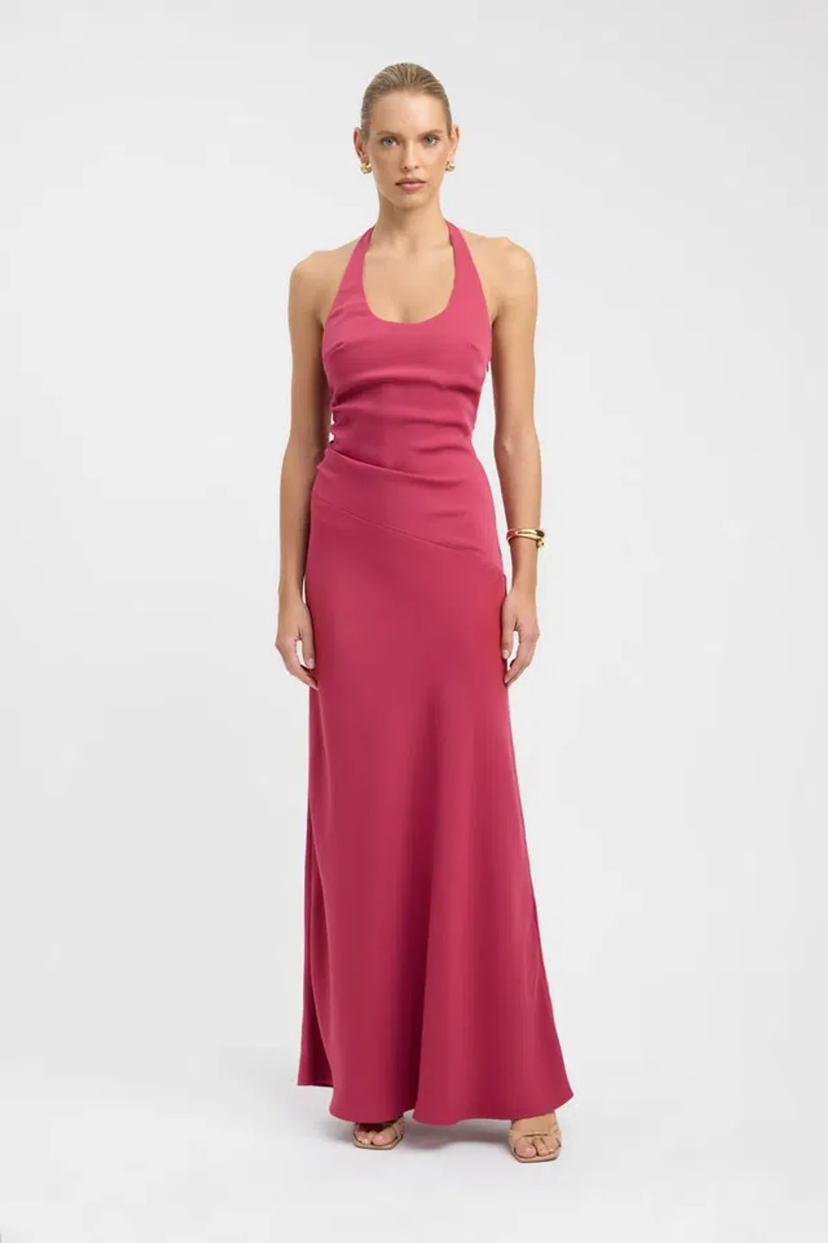 Kookai — Maria Halter Maxi Dress in Persian Red | Size 6 - Image 4