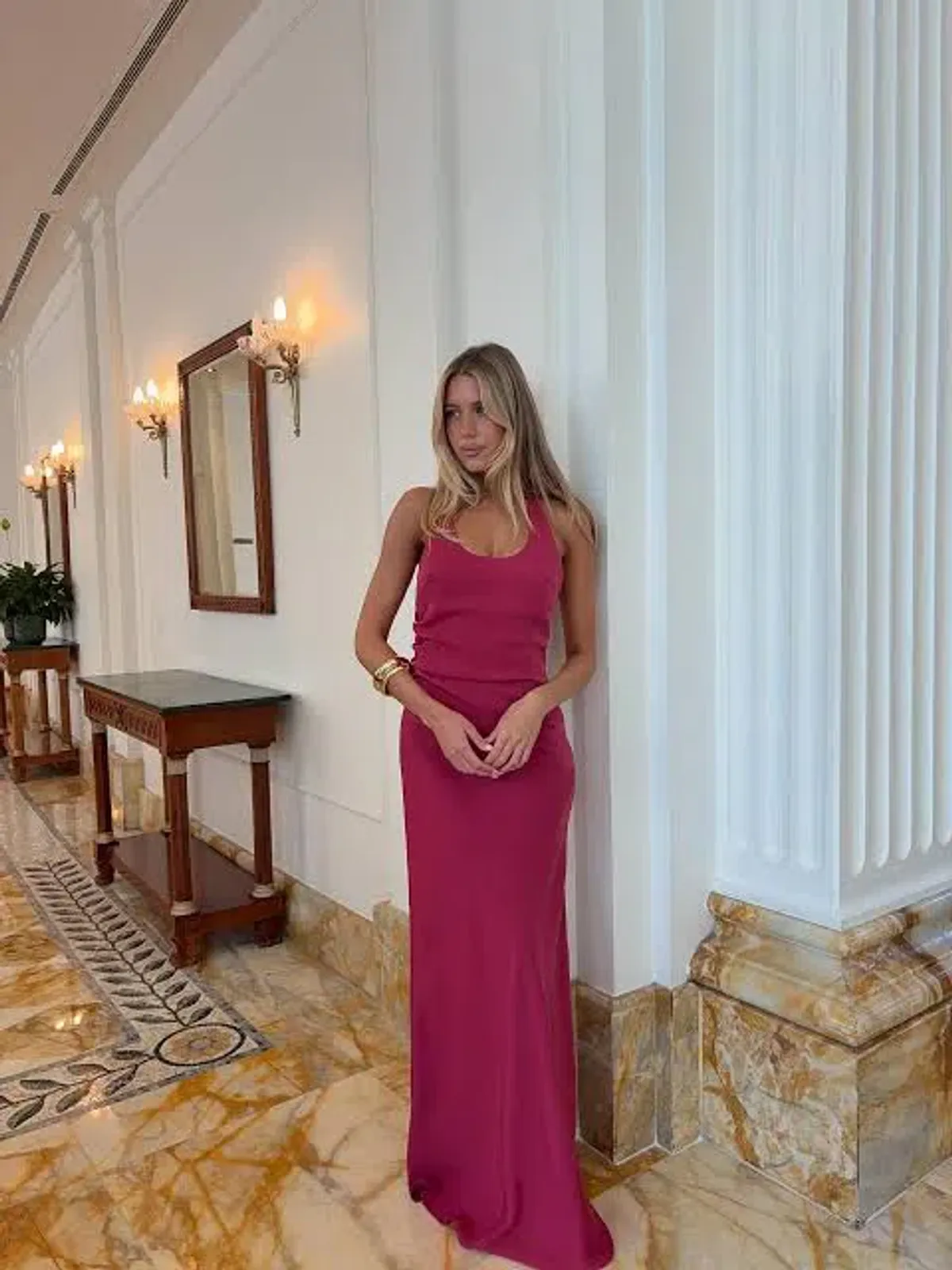 Kookai — Maria Halter Maxi Dress in Persian Red | Size 6 - Image 1