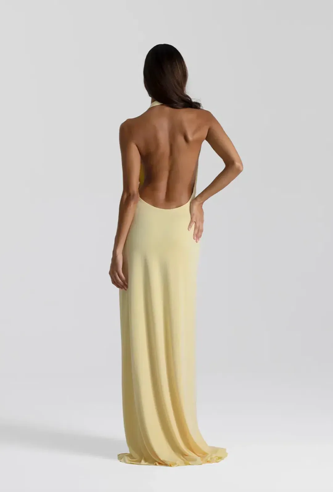 Natalie Rolt Winona Gown in Lemon Size 2 / AU 10 for rent on The Volte - main image