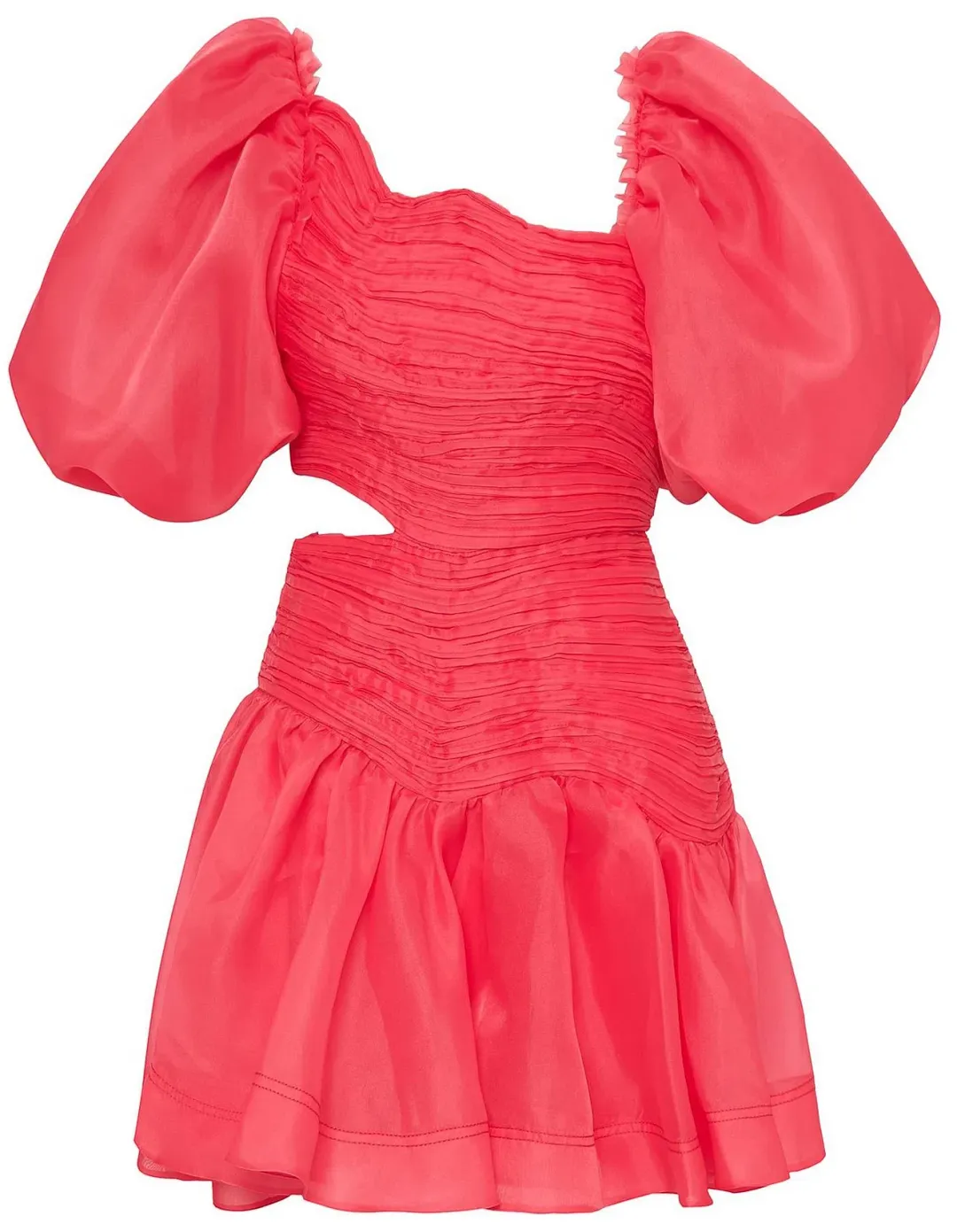 Aje Joan puff sleeve mini dress for rent on The Volte - main image