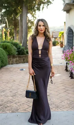 Misha THE 'CELINE' SATIN DRESS for rent on The Volte - image 1