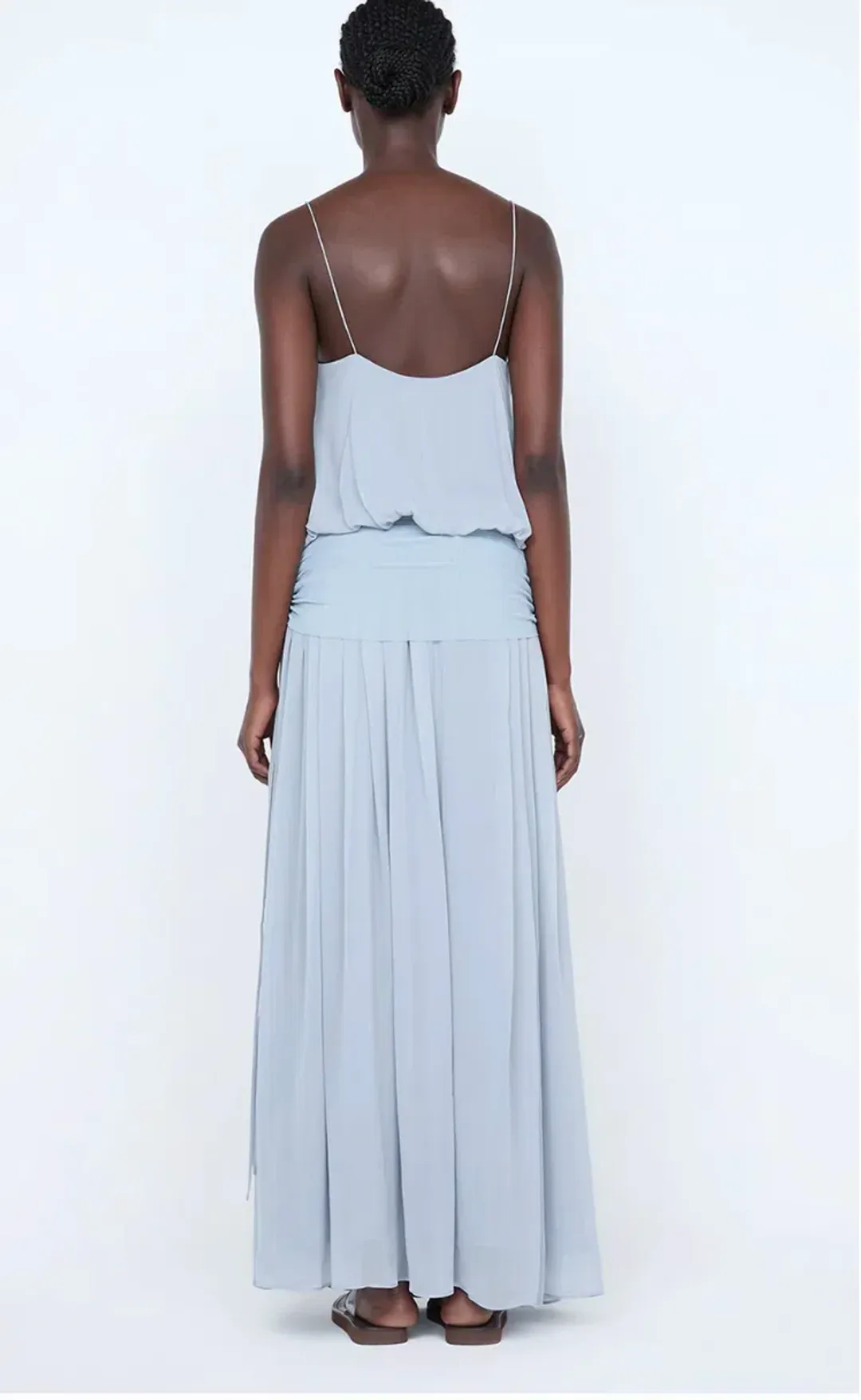 Bec & Bridge, Camille BLOUSON DRESS, Maxi, Cloud Blue, size 8 for rent on The Volte - main image
