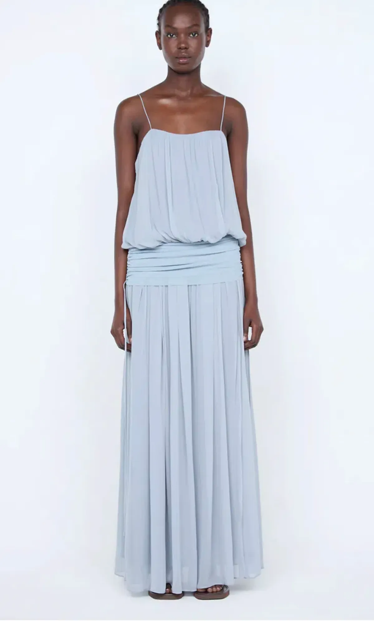 Bec & Bridge, Camille BLOUSON DRESS, Maxi, Cloud Blue, size 8 - Image 1