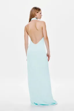 MISHA THE 'RIVERA' JERSEY DRESS Ice Blue size M for rent on The Volte - image 2