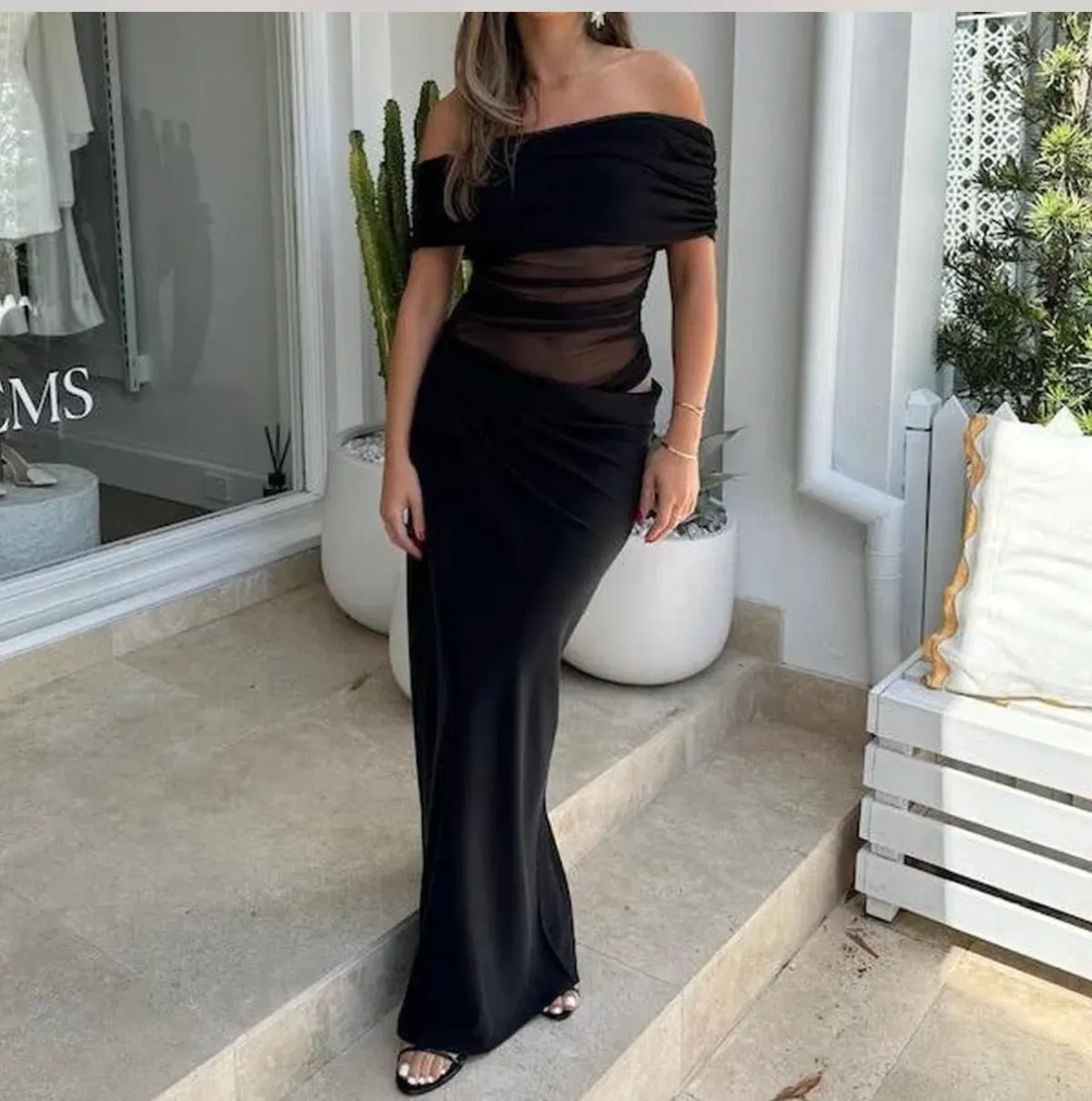 Benni Nico Off-Shoulder Maxi Dress - Image 1