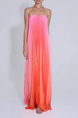 Lidee Woman Black Tie Gown / Sunset Ombre / Size 10 for rent on The Volte - image 4