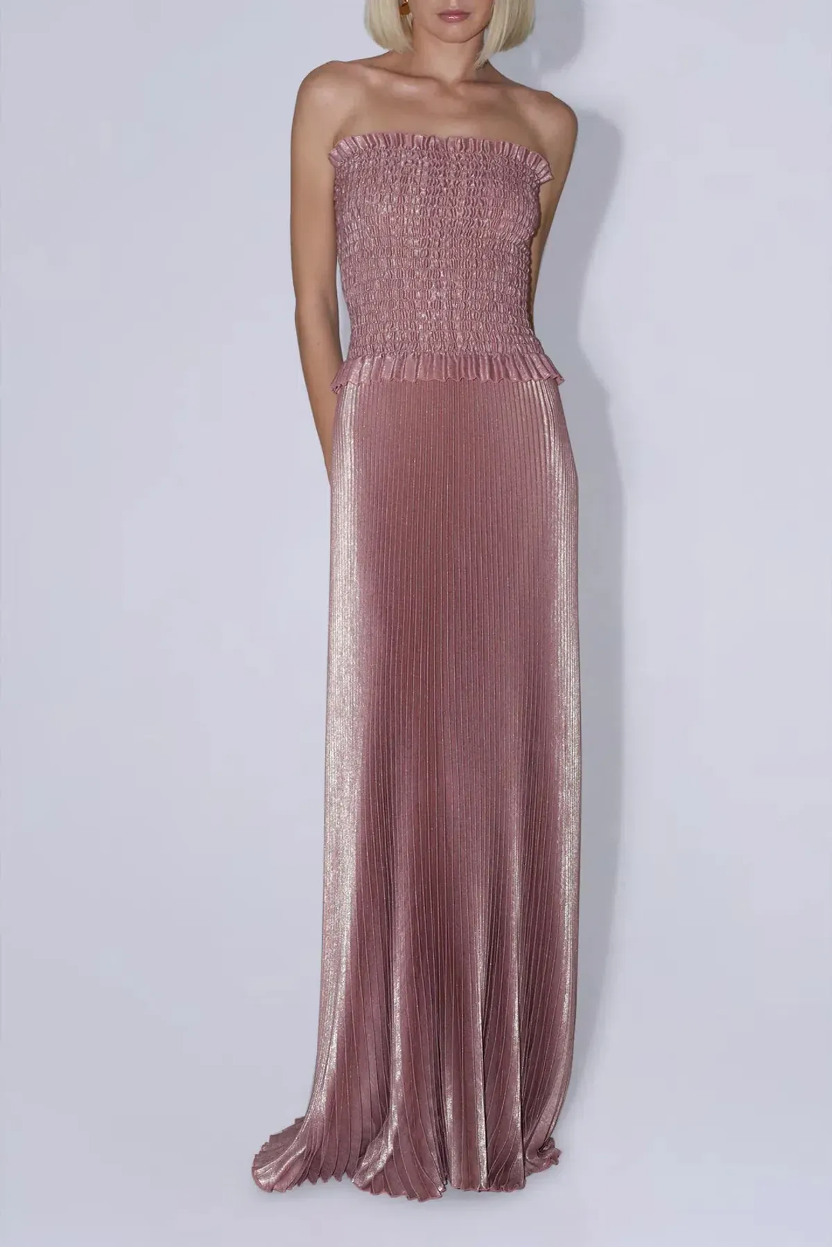 Maya Gown / Rose Quartz Shimmer / Size 10 - Image 2