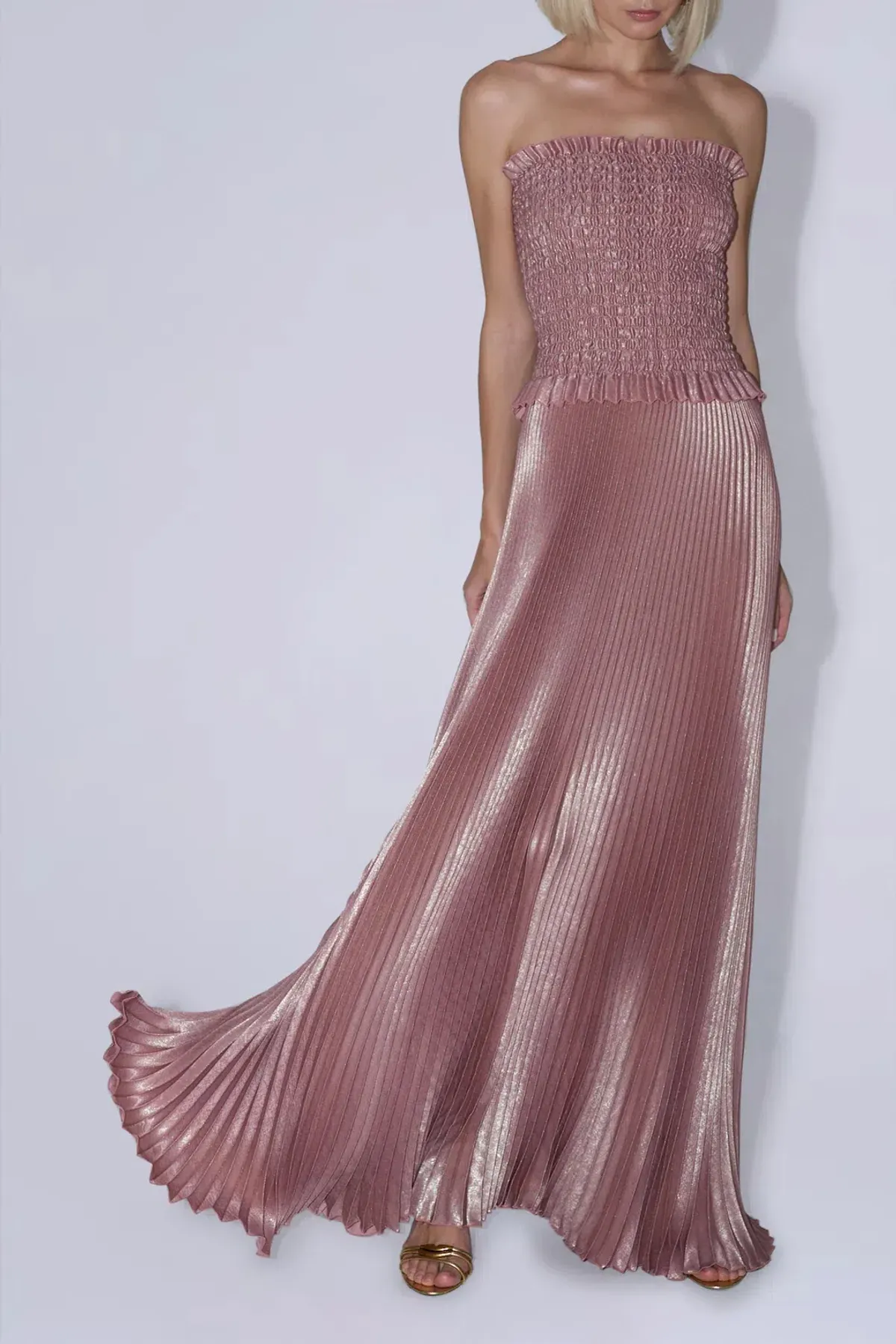 Maya Gown / Rose Quartz Shimmer / Size 10 - Image 3