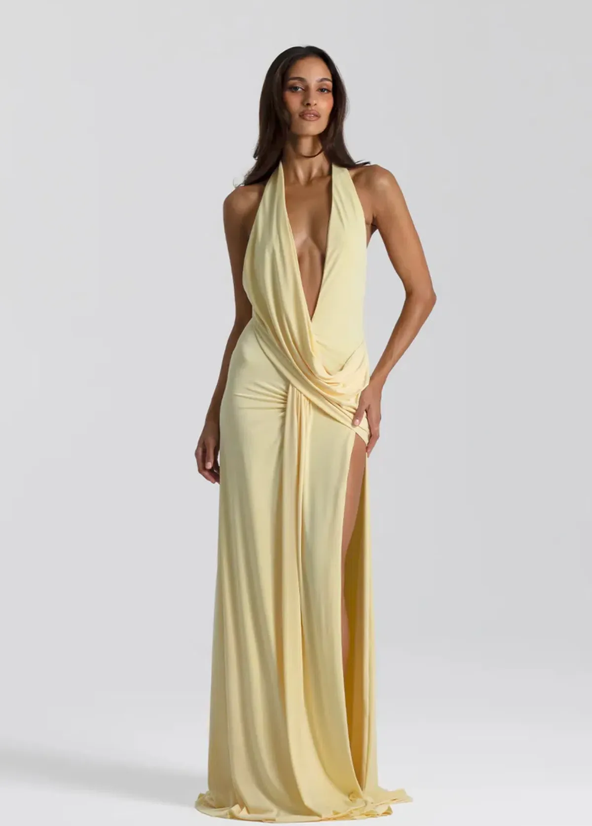Natalie Rolt Winona Gown Yellow Size 1/8 - Image 1