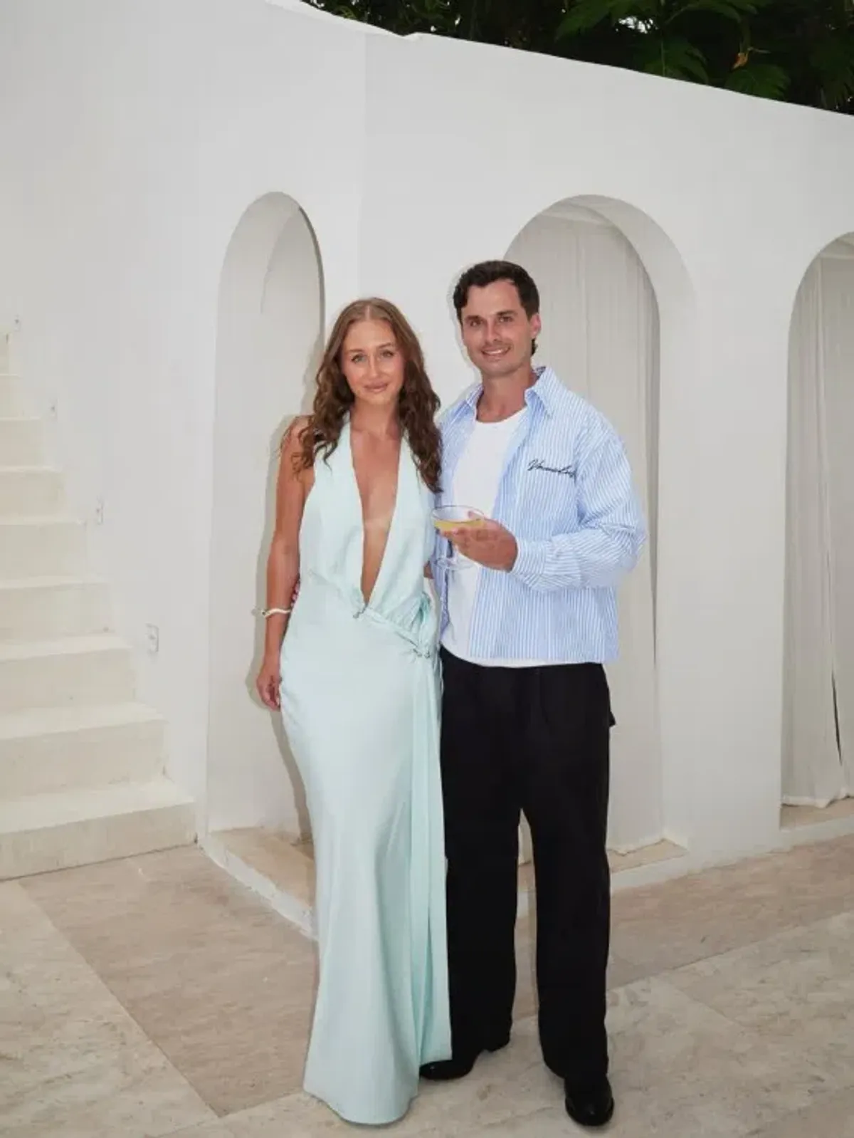 Misha Collection The Harlow Satin Maxi Dress in Ice Blue Size Small / 8 AU - Image 3