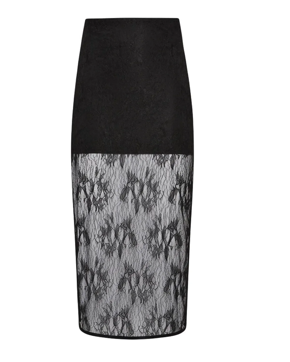 Henne Charlotte Midi Skirt Black Size 10 - Image 3