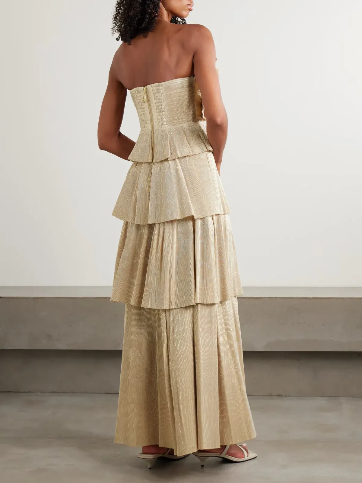 AJE KYRA GOWN GOLD SIZE AU 8 - Image 2