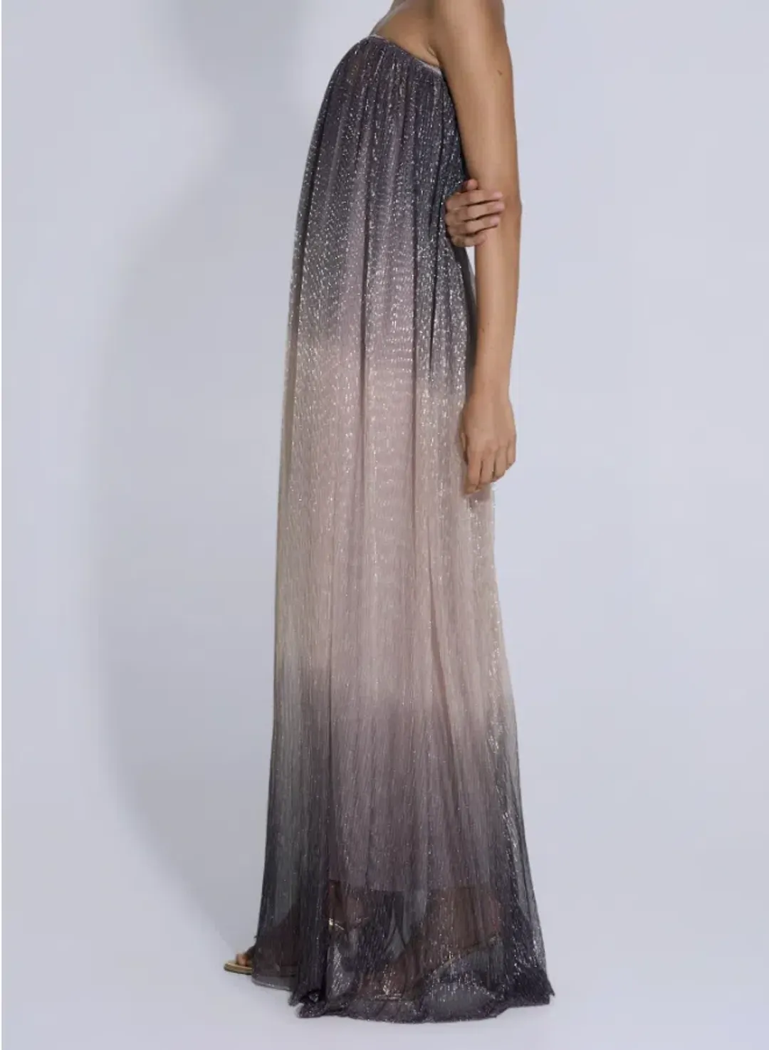 L'idee Dante Maxi Dress Smoke Lurex - 10 for rent on The Volte - main image