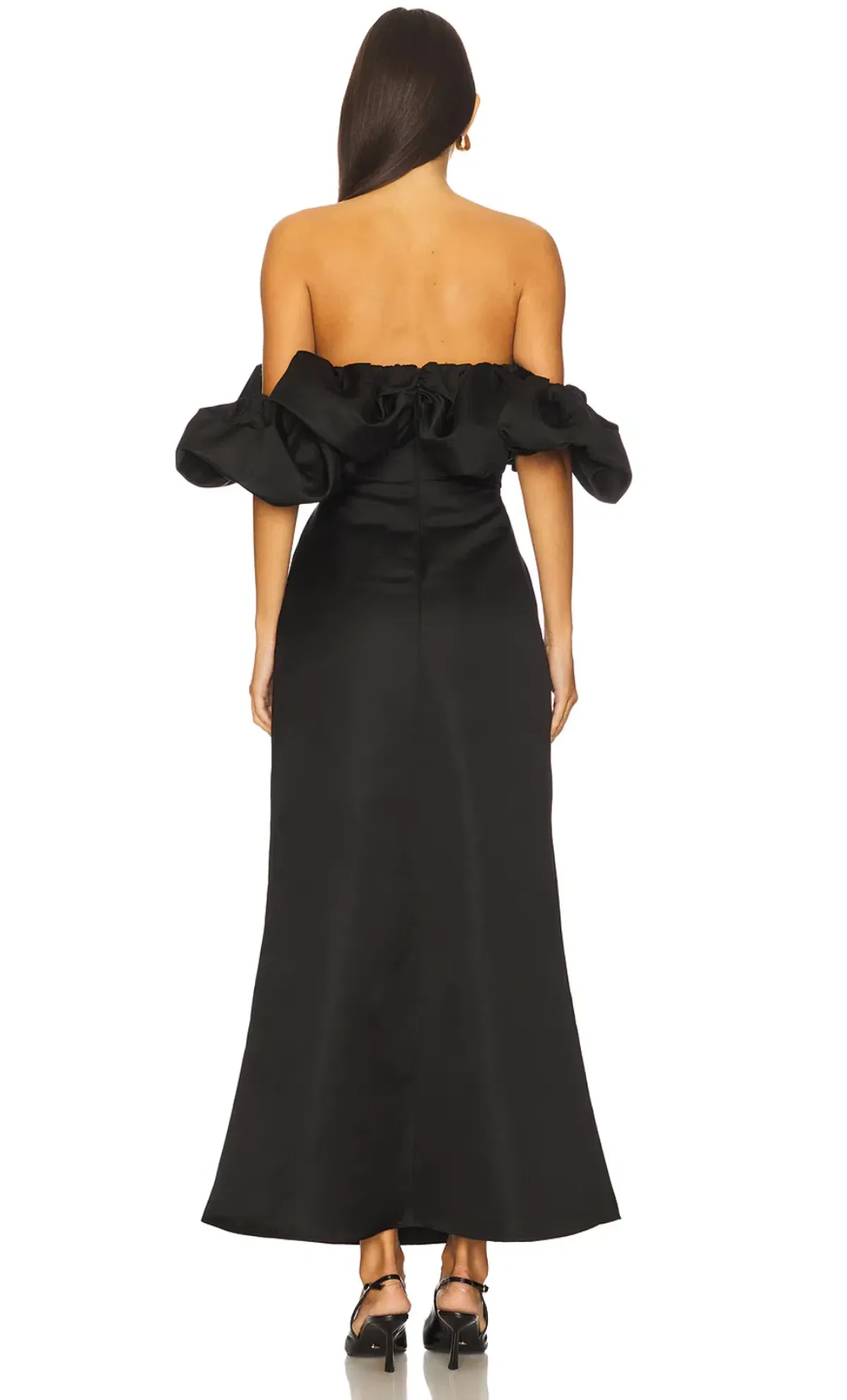 Elliatt Sharon Off The Shoulder Midi Dress in Black XL / AU 14 - Image 4