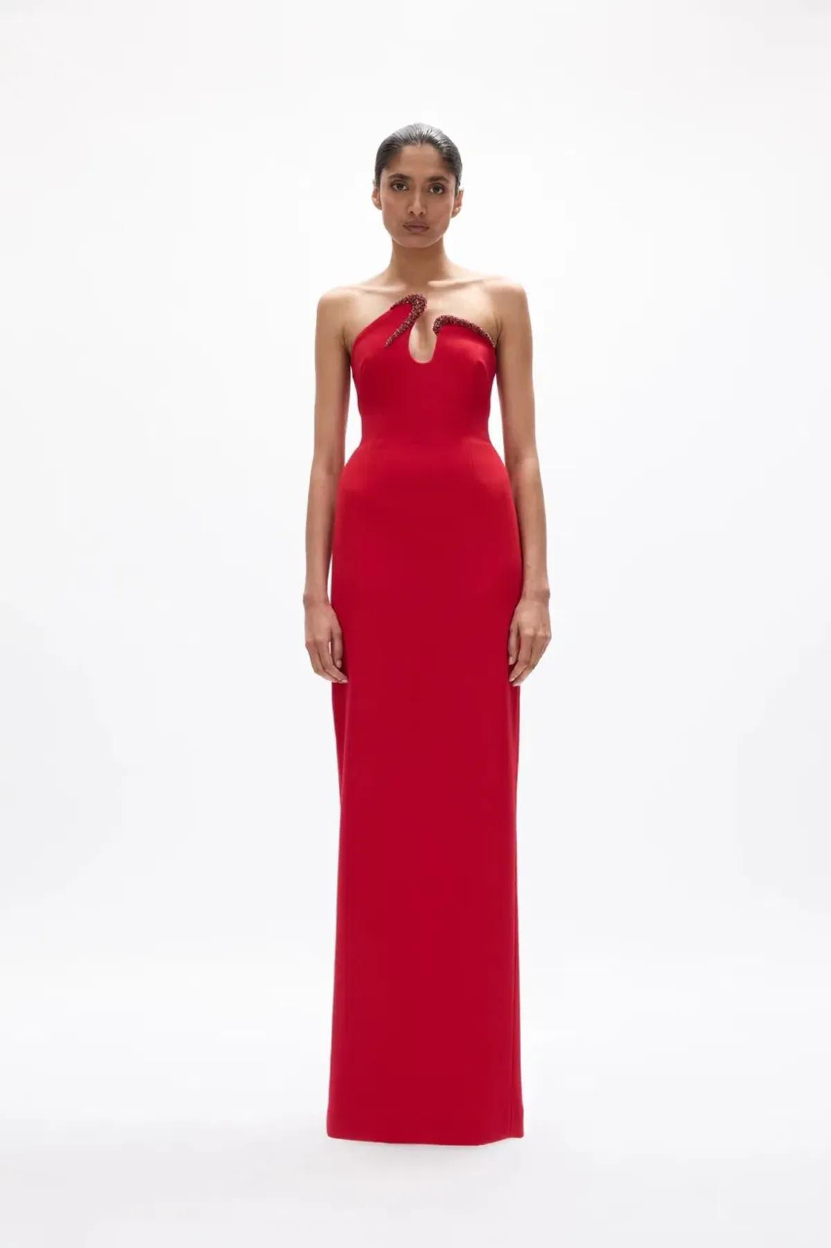 Rachel Gilbert Tessa Gown in Red Size 8 for rent on The Volte - main image