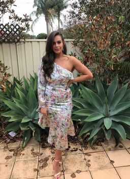 Talulah - floral mist midi dress size M for rent on The Volte - image 3