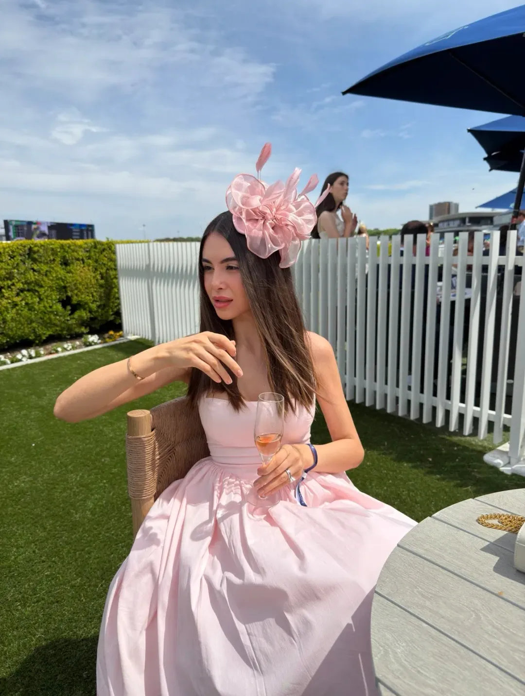 Babyboo Cressida Midi Dress in Blush Size AU8 for rent on The Volte - main image