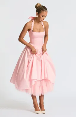 Babyboo Cressida Midi Dress in Blush Size AU8 for rent on The Volte - image 4