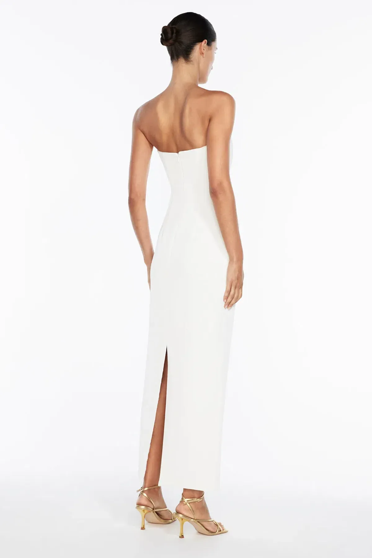 Manning Cartell Fast Forward Strapless Midi Dress in White Size AU8 - Image 3