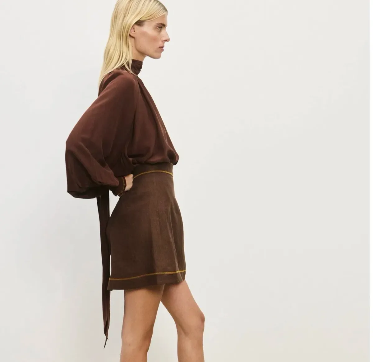 ALEMAIS Vito Skirt & Sora Knit Polo - Image 2